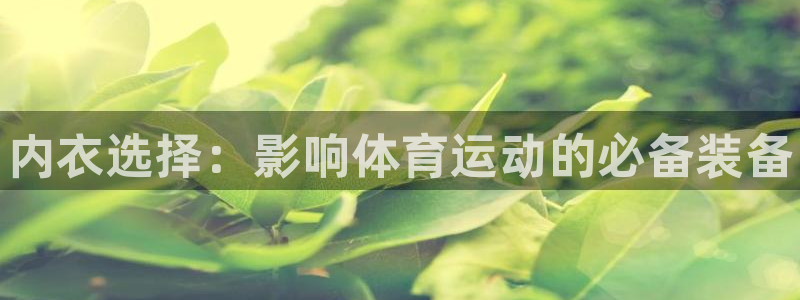 bbin视讯游戏官网：内衣选择：影响体育运动的必备装备
